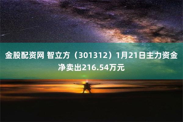 金股配资网 智立方（301312）1月21日主力资金净卖出216.54万元